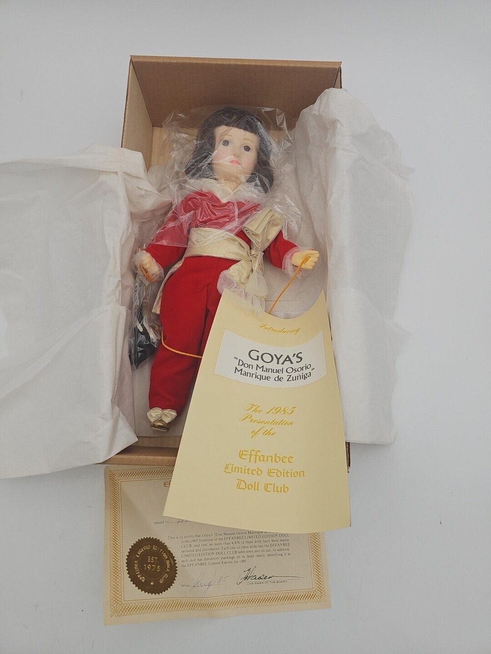1985 Effanbee GOYA'S "Don Manuel Osorio" 14" Doll